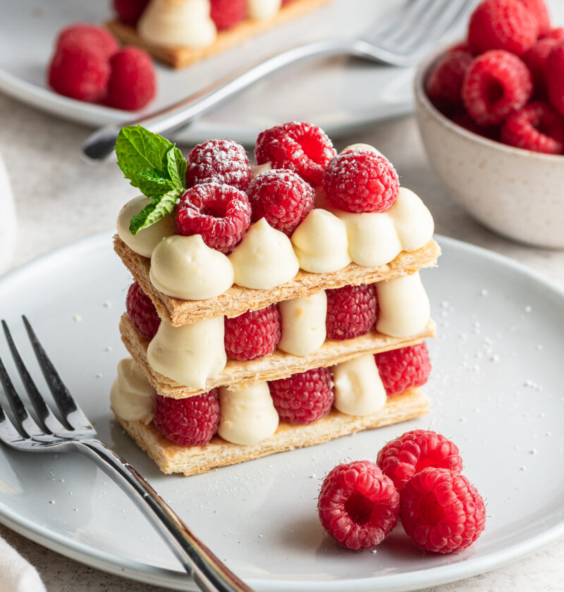 Raspberry Mille Feuille – the kitchen bachelor